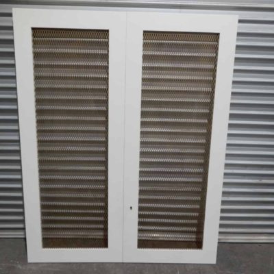 Cupboard Doors - 2 x Mesh Doors & 2 Panelled Doors, 2d
