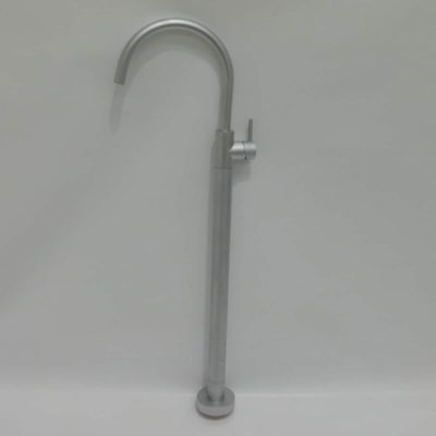 Astra Walker Icon Floor Mounted Bath Mixer Satin Chrome, sb5