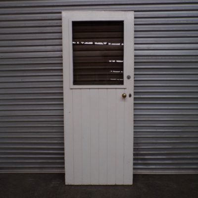 External Timber Door with Tinted Glass Top 805mm wide x 2005mm high, 2i