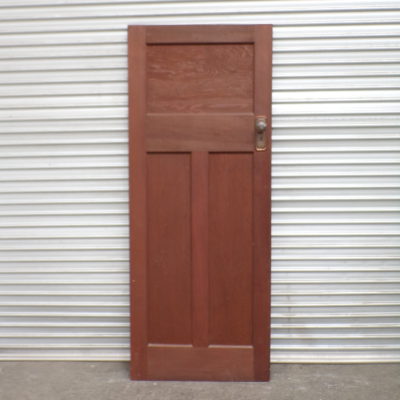 3 Panel Cedar Timber Door 805mm wide x 1980mm high, 2i