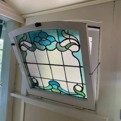 Leadlight Opening Picture Window 820mm wide x 845mm high, 2i