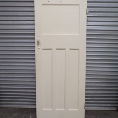Art Deco Internal 4 Panel Timber Door 810mm wide x 2000mm high, 8o