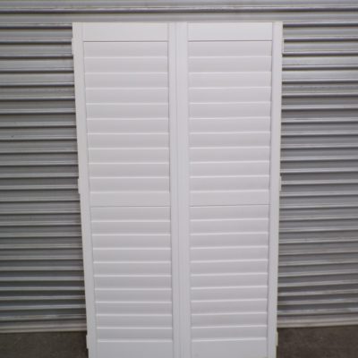 Plantation Shutters Pair Centre Opening 1055mm wide x 1815mm high, 2d