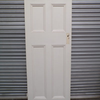 Edwardian 4 Panel Door 805mm wide x 2035mm high, 1c