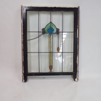 Leadlight Window Pane 607mm wide x 805mm high, 3s