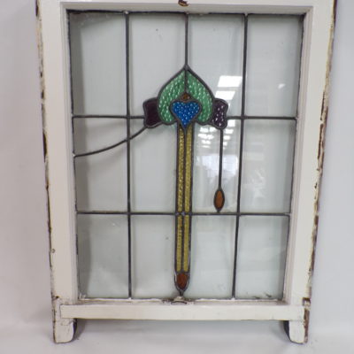 Leadlight Window Pane 607mm wide x 805mm high, 3s