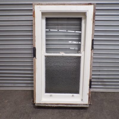 Original Rippled Glass Sash Window 795mm wide, 3s