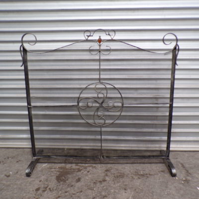 Fireplace Screen with Decorative Scroll Features 900mm wide, 5r