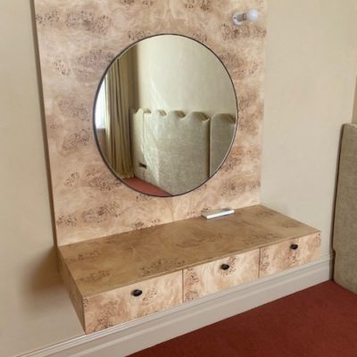 Retro Wall Hung Dresser With Mirror 1200mm wide