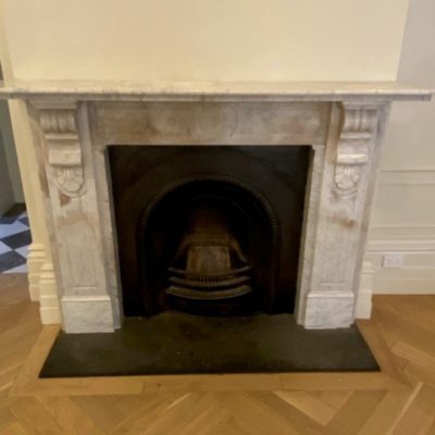 Victorian Carrara Marble Fireplace Surround 6a