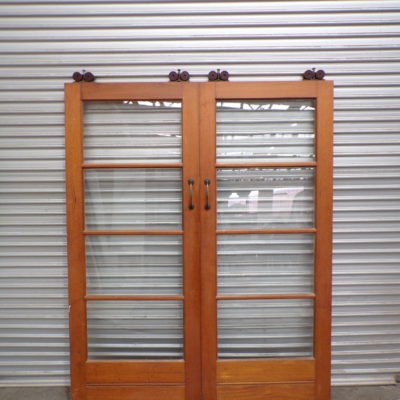 Art Deco Sliding French Doors 1625mm wide, 6s
