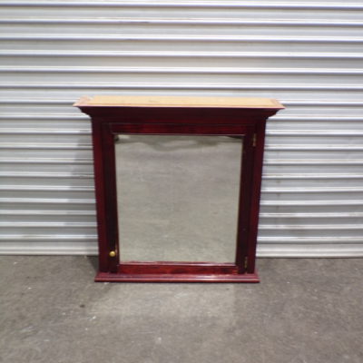Timber Bathroom Mirrored Cabinet 850mm wide, 9v