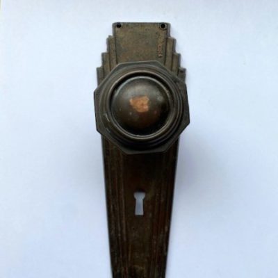 Original Art Deco Door Handle with Mortice Mechanism, 16c