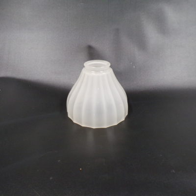 Vintage Art Deco Shade Milk Glass, 125mm High x 140mm Diameter, Rh1