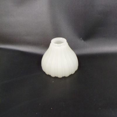 Vintage Milk Glass Scalloped Edge Shade 120mm high, Rh1