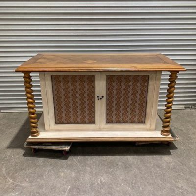 French Oak Top Concealed TV Cabinet 1500mm wide, 4n