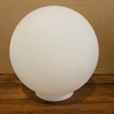 8-inch Matt White Ball Glass Shade, Rh1